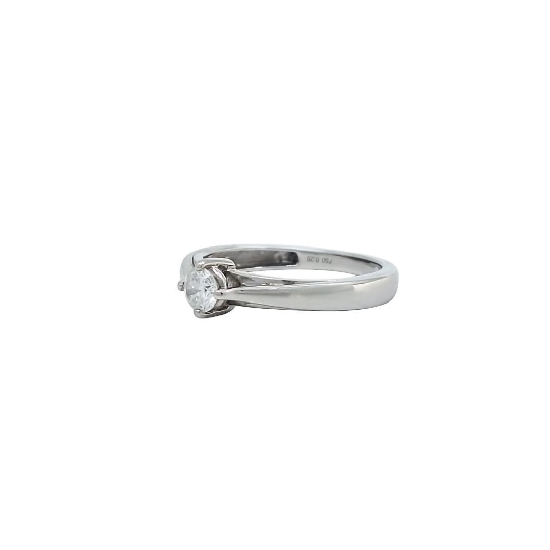 18ct White Gold Diamond Solitaire Ring 0.25ct