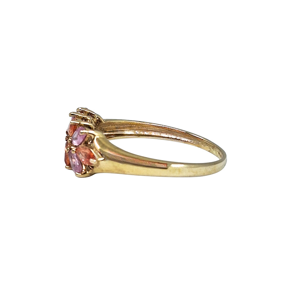 9ct Yellow Gold Multi Gemstone Dress Ring