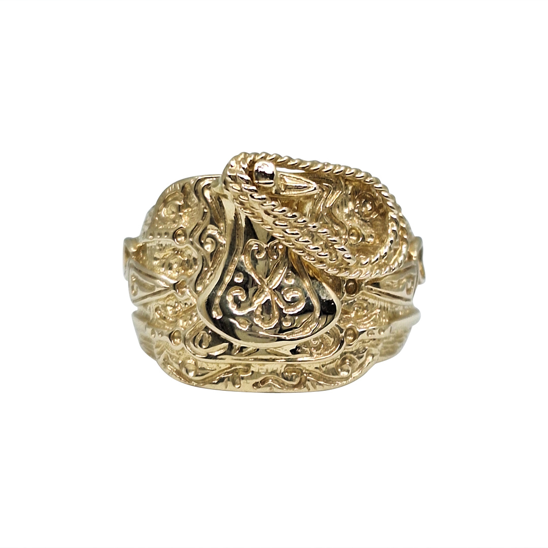 9ct Yellow Gold Saddle Ring