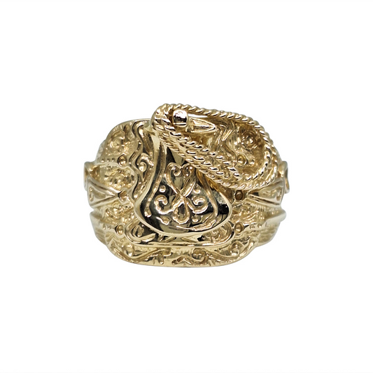 9ct Yellow Gold Saddle Ring