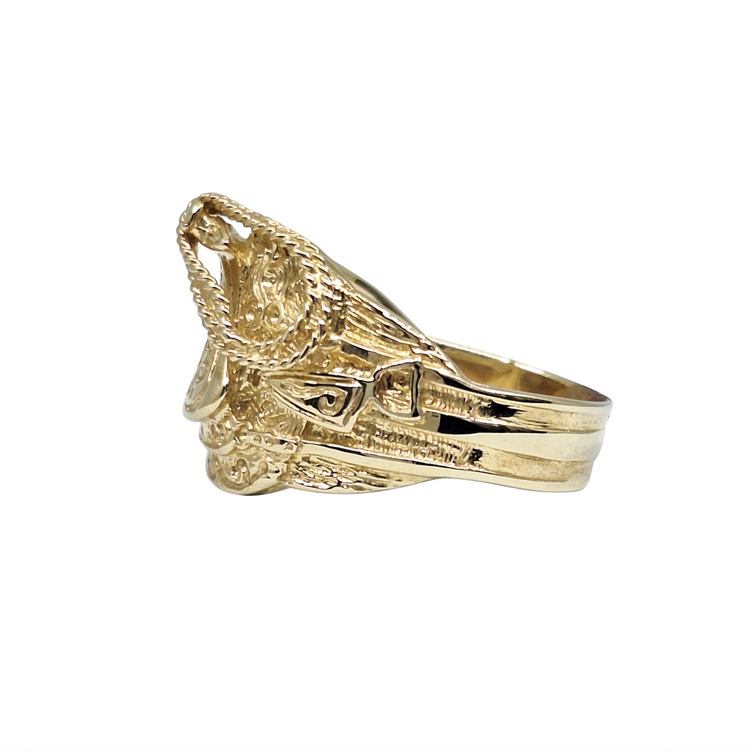 9ct Yellow Gold Saddle Ring