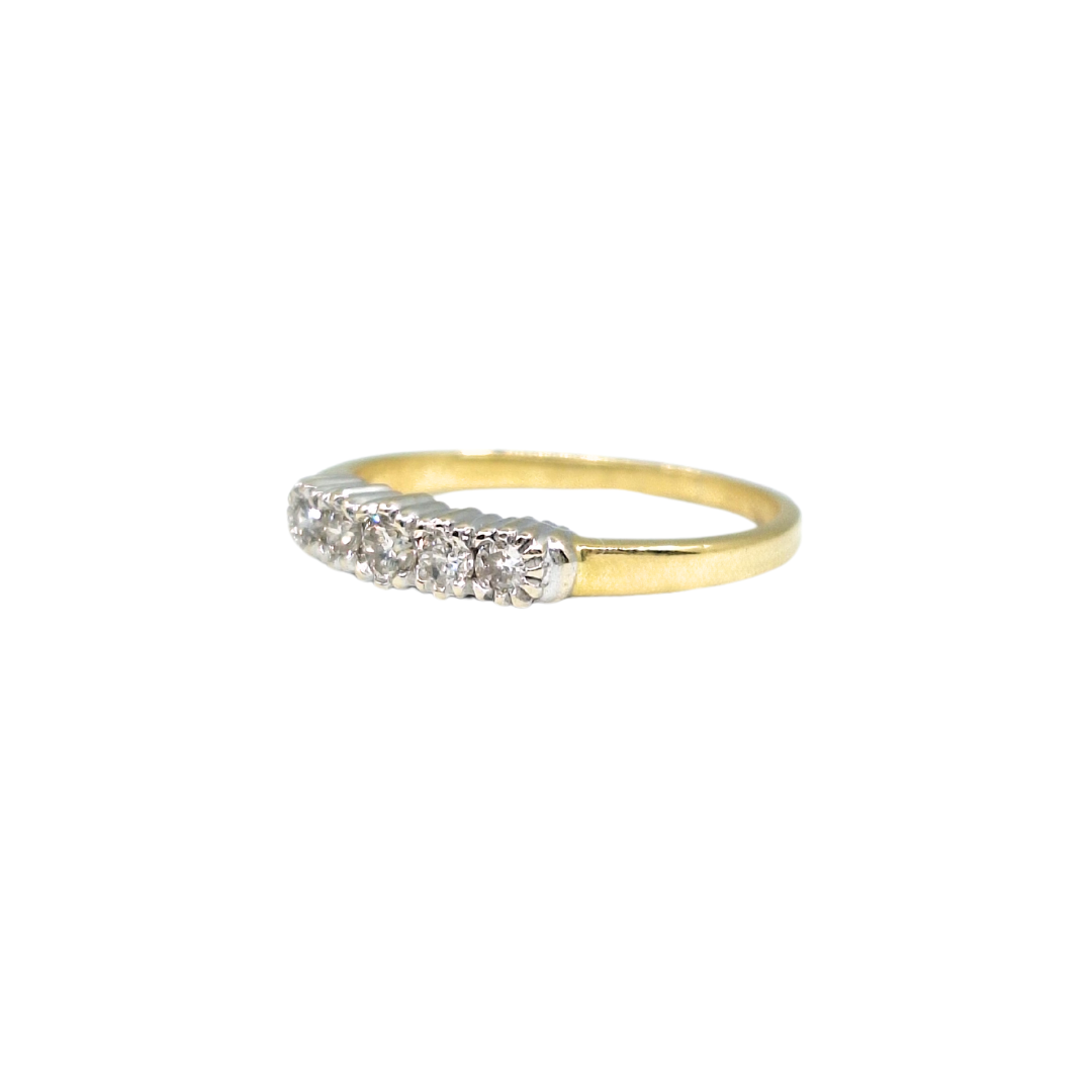 18ct Yellow Gold Five Stone Diamond Ring