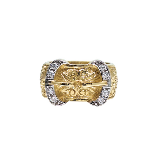 9ct Buckle Ring