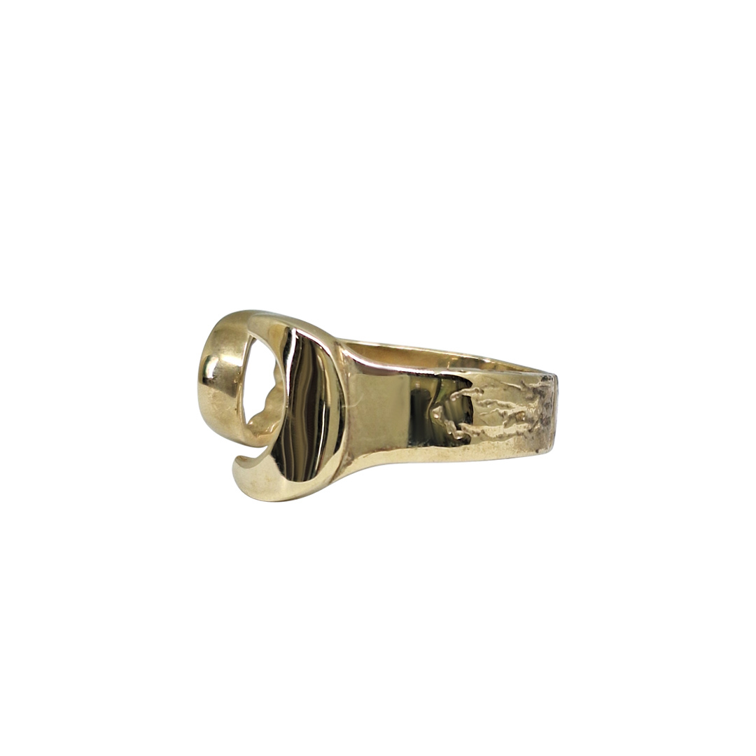 9ct Yellow Gold Spanner Ring