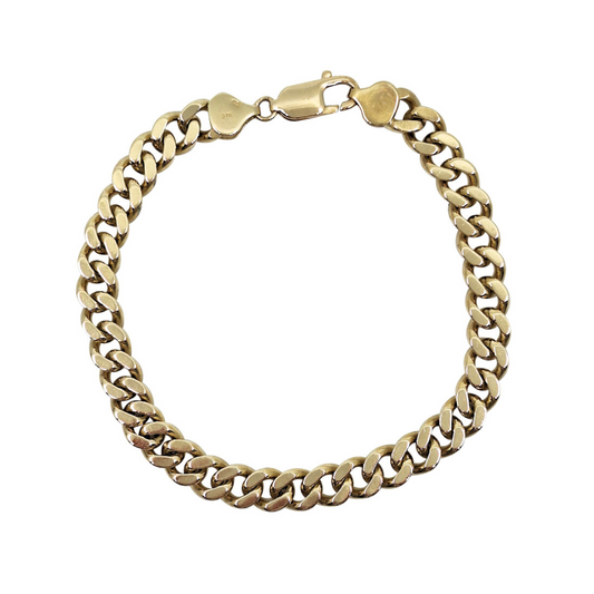 9ct Yellow Gold Curb Bracelet