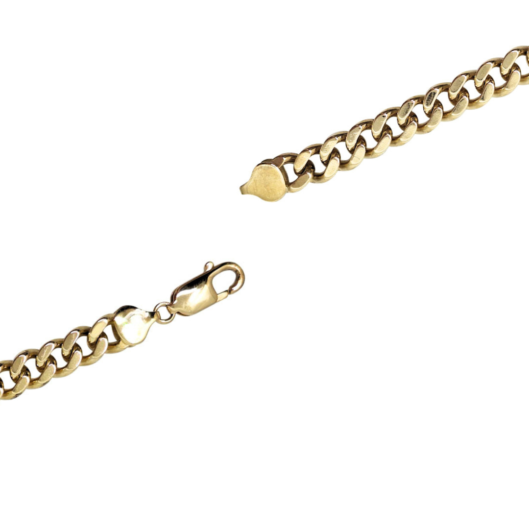 9ct Yellow Gold Curb Bracelet