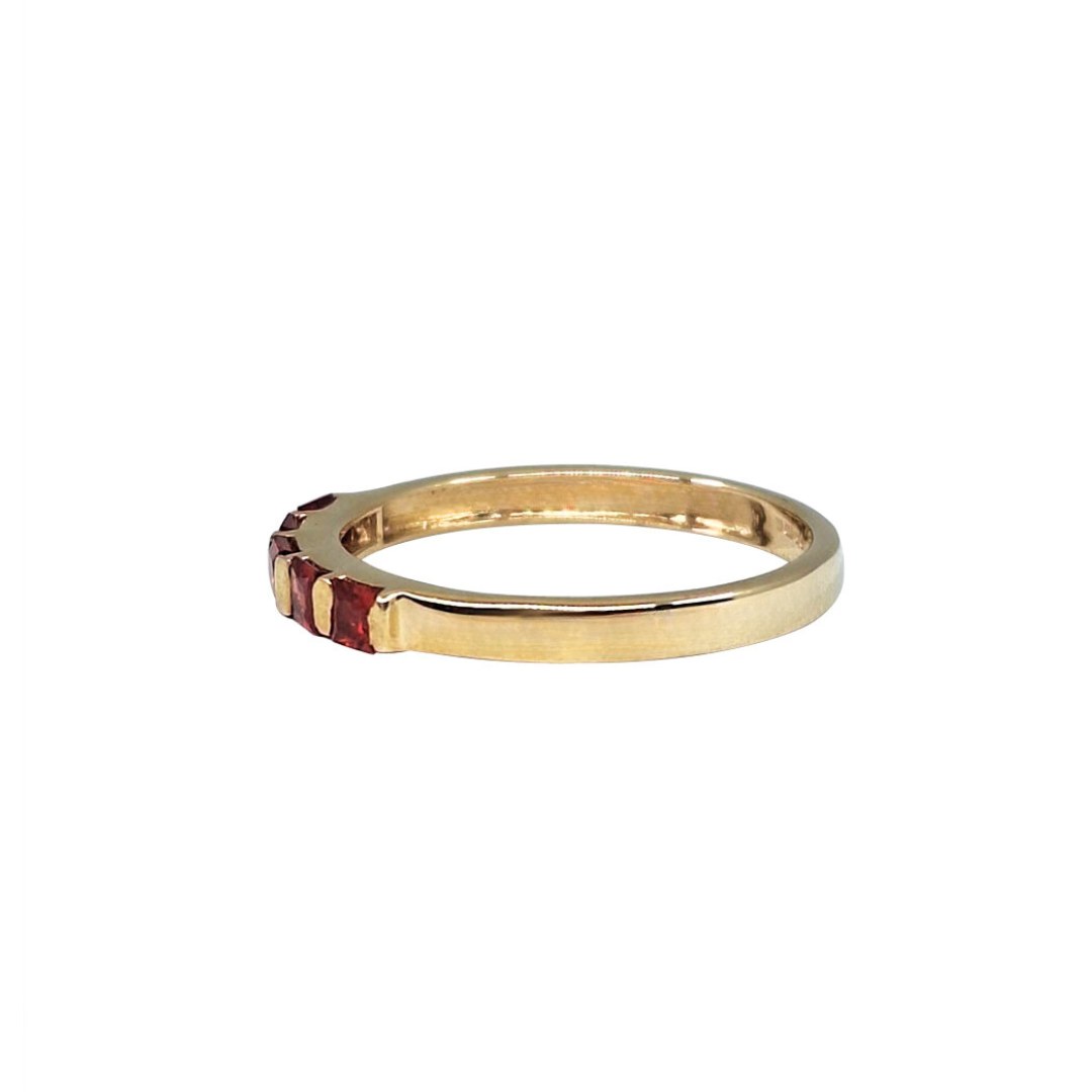 9ct Yellow Gold Coloured Stone Ring