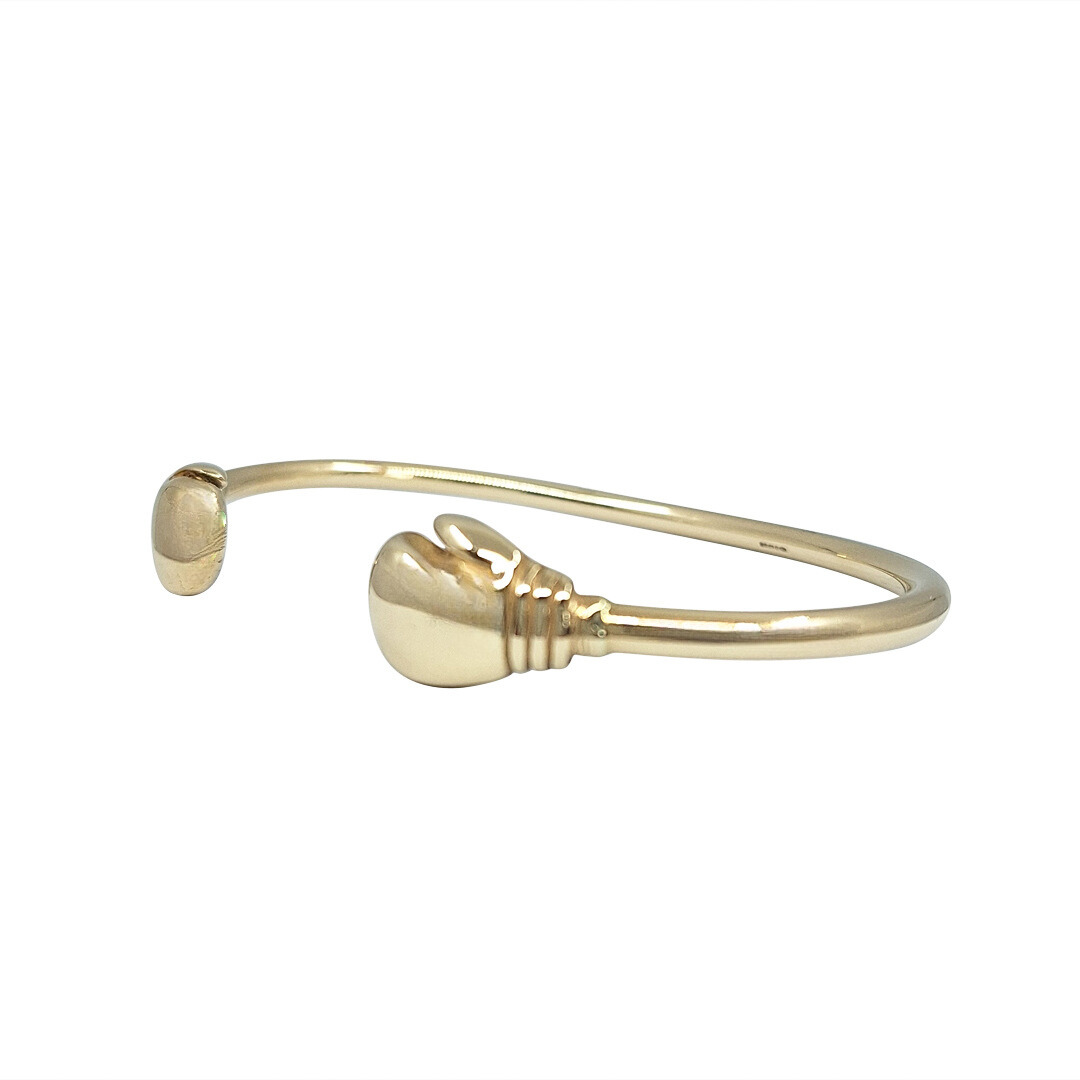 9ct Yellow Gold Gents Torque Bangle