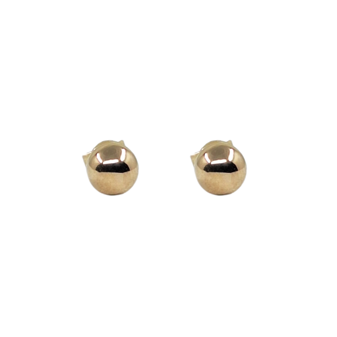 9ct Yellow Gold 8mm Ball Stud Earrings
