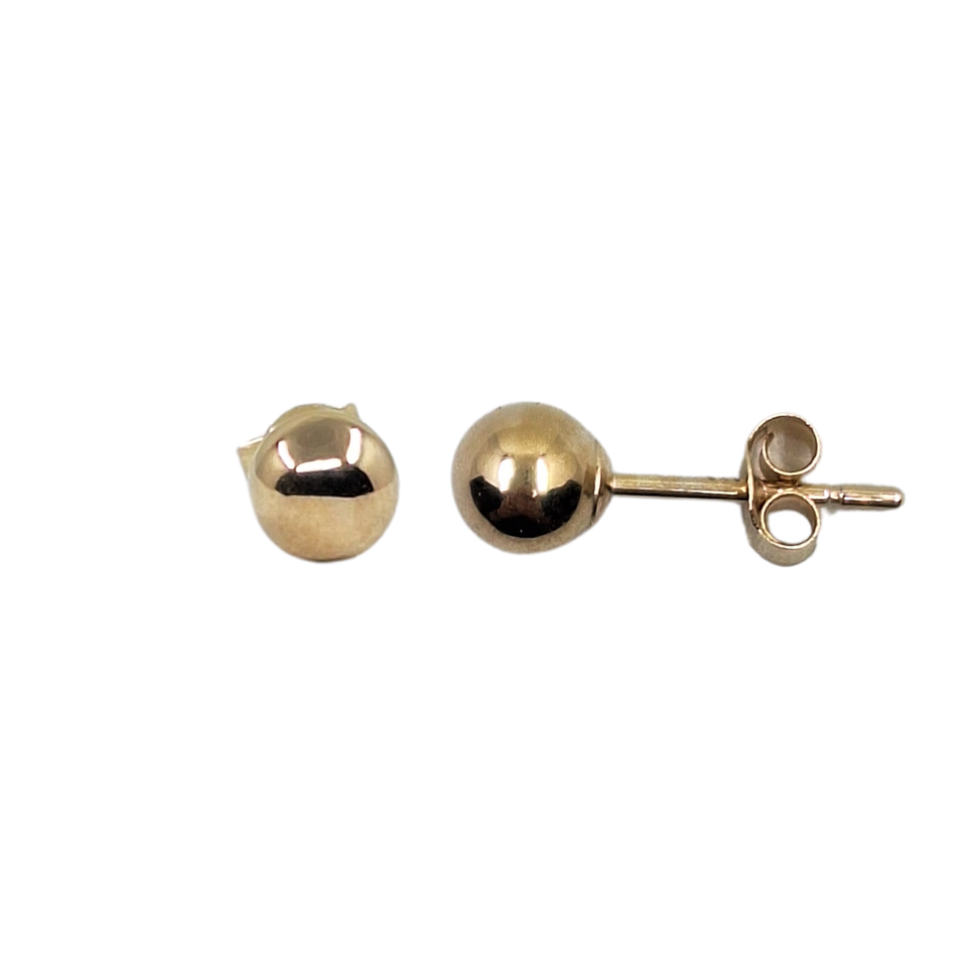 9ct Yellow Gold 8mm Ball Stud Earrings
