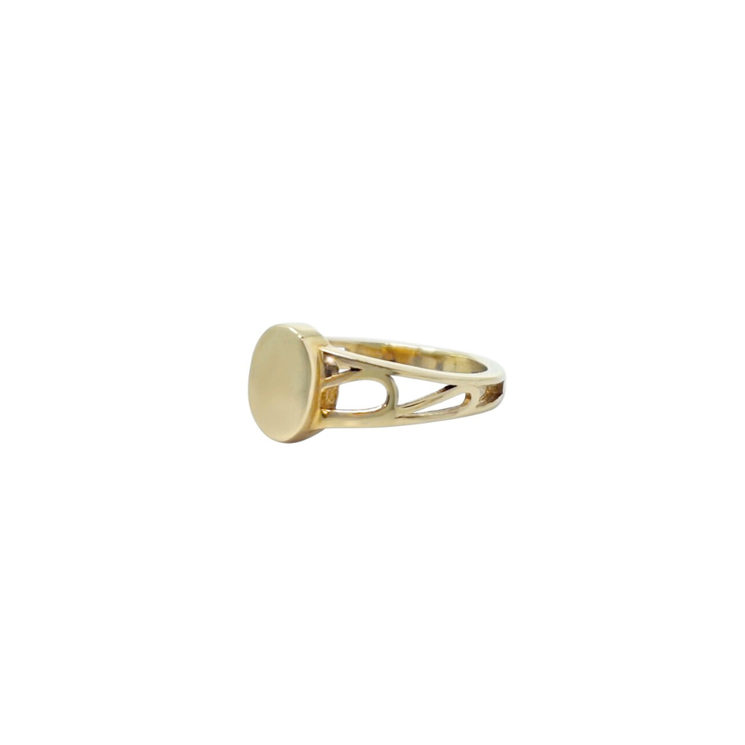 9ct Yellow Gold Children's Oval Signet Ring