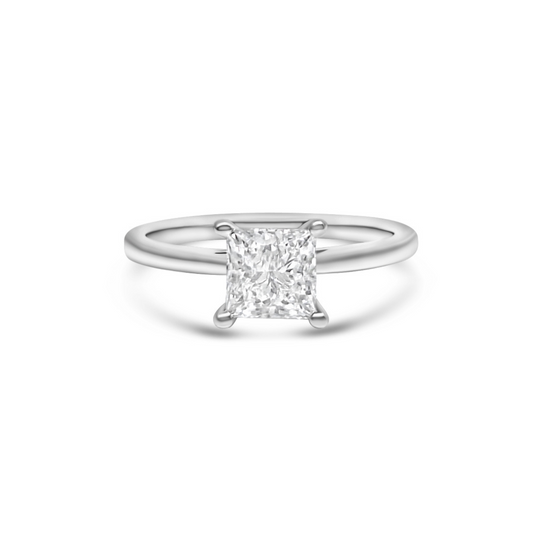 White Gold & Princess Cut Ethical Diamond Ring 1.00ct