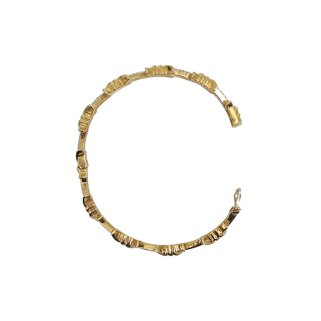 18ct Yellow Gold Diamond Bangle