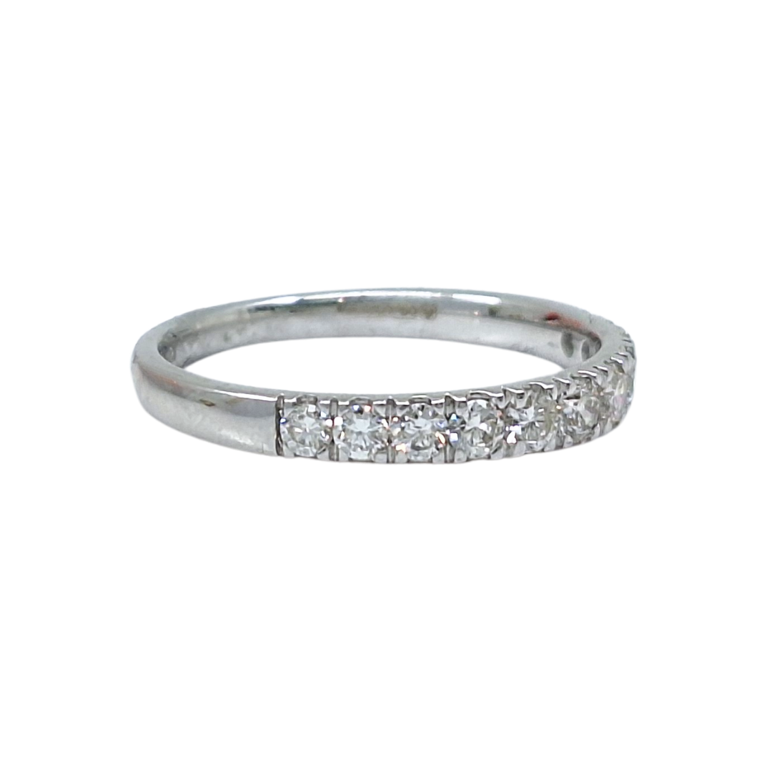 18ct White Gold Claw Set Diamond Eternity Ring 0.52ct