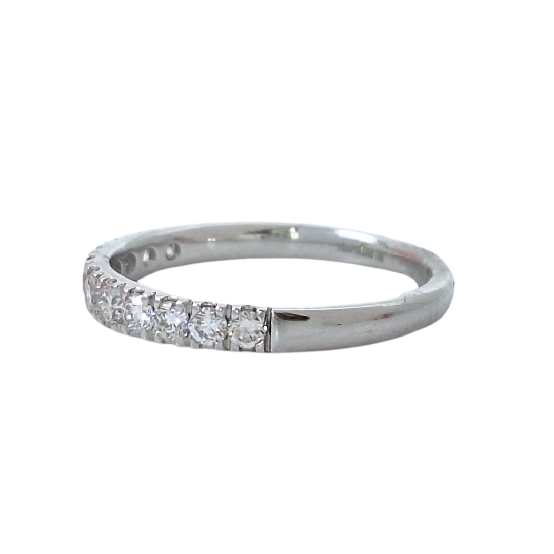 18ct White Gold Claw Set Diamond Eternity Ring 0.52ct