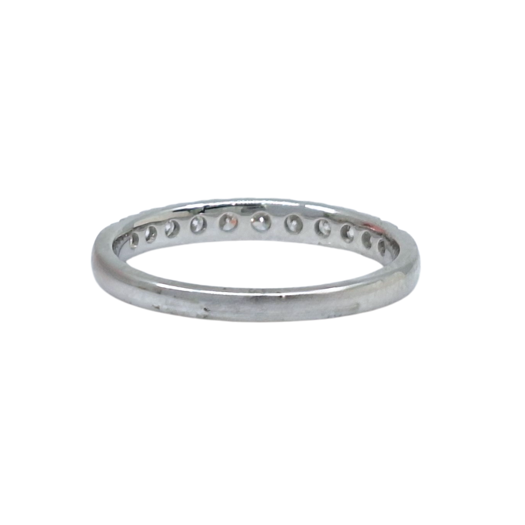 18ct White Gold Claw Set Diamond Eternity Ring 0.52ct