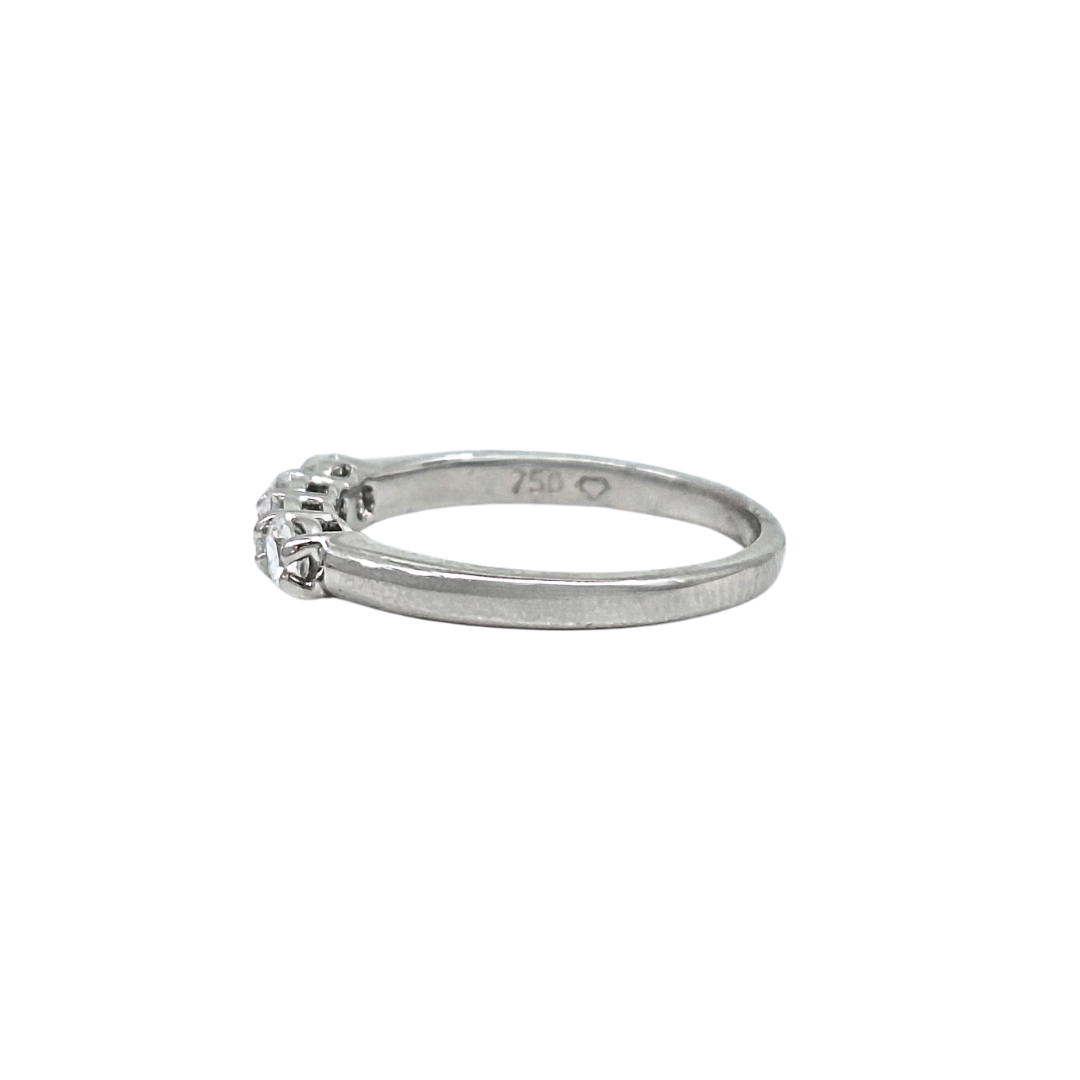 18ct White Gold Four Stone Diamond Ring 0.50ct