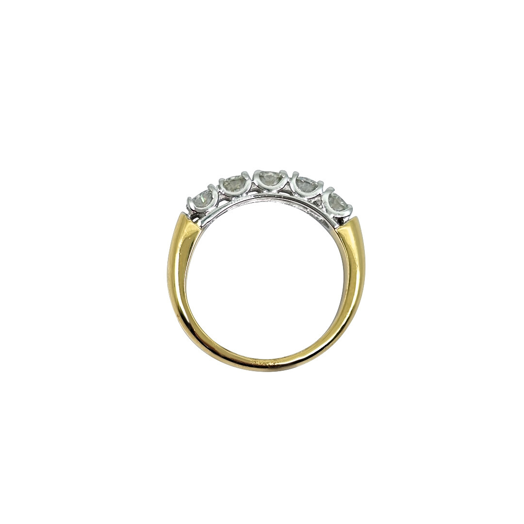 18ct Yellow Gold Five Stone Diamond Ring