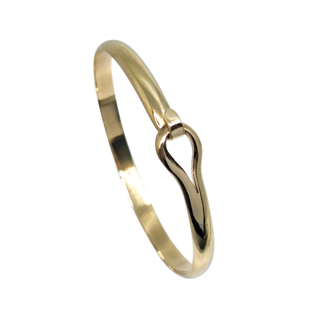 9ct Yellow Gold Hook Bangle