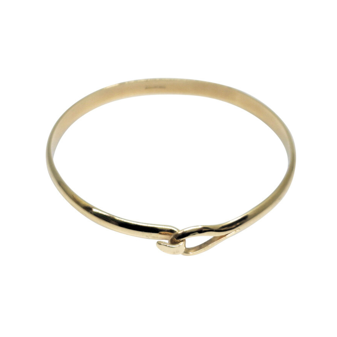 9ct Yellow Gold Hook Bangle