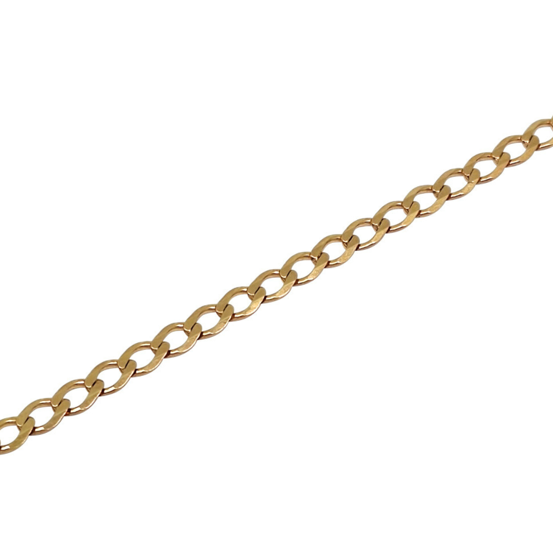 9ct Yellow Gold Child's Curb Bracelet 6"