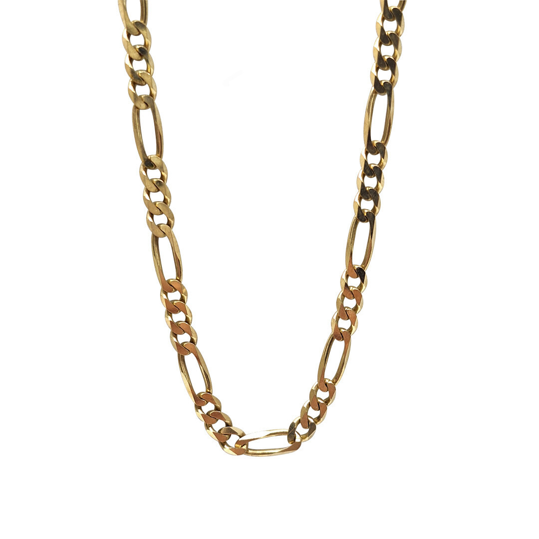 9ct Yellow Gold Figaro Chain 18"