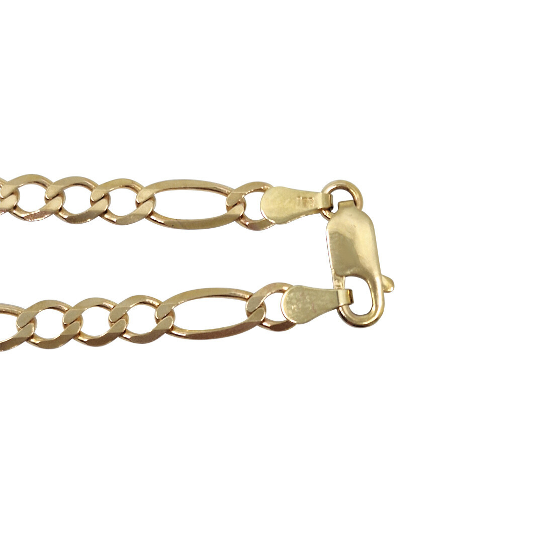 9ct Yellow Gold Figaro Chain 18"