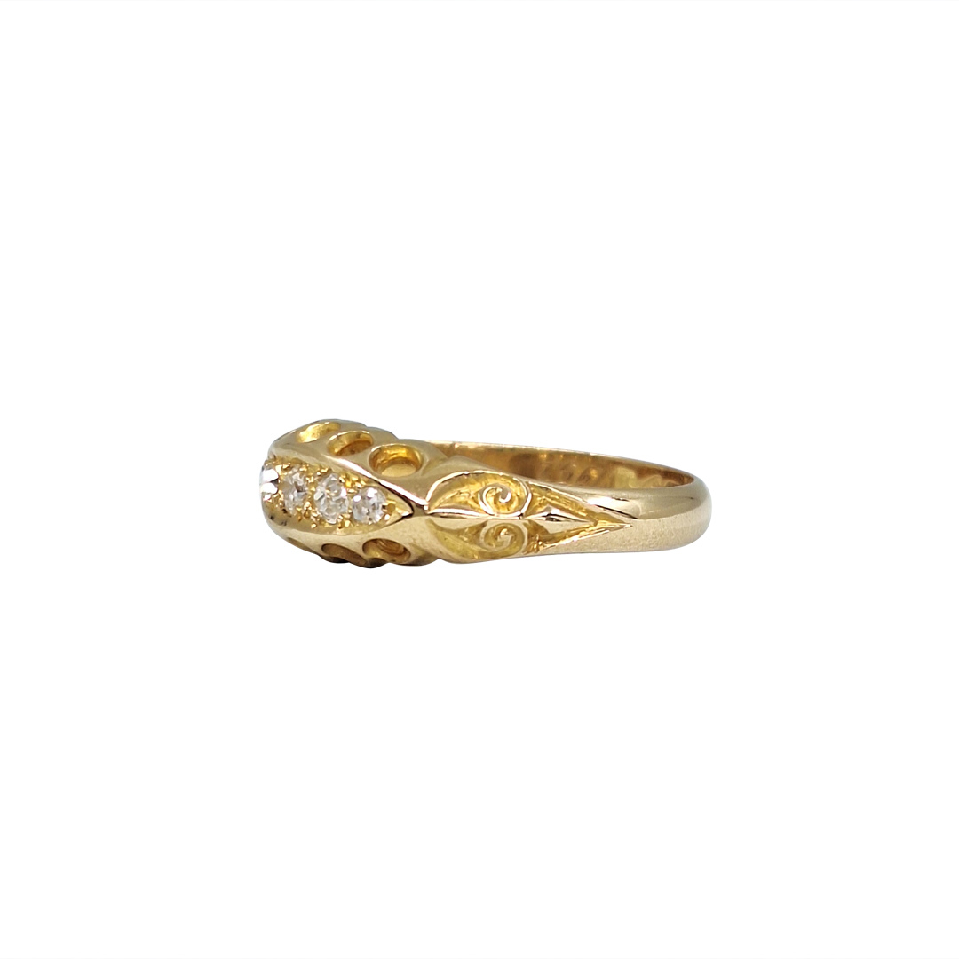 18ct Yellow Gold Five Stone Diamond Ring