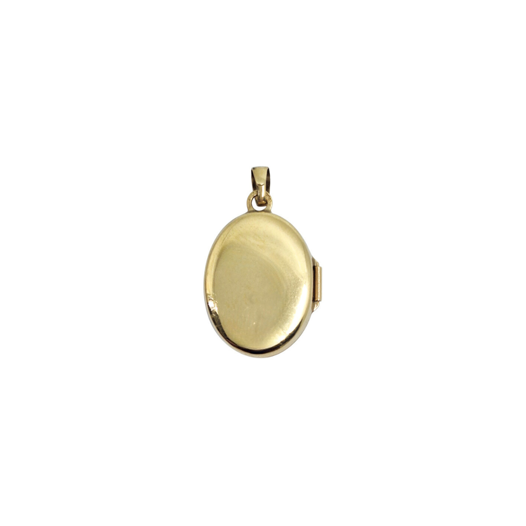 9ct Yellow Gold Oval Patterned Locket