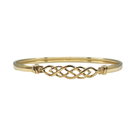 9ct Yellow Gold Celtic Bangle