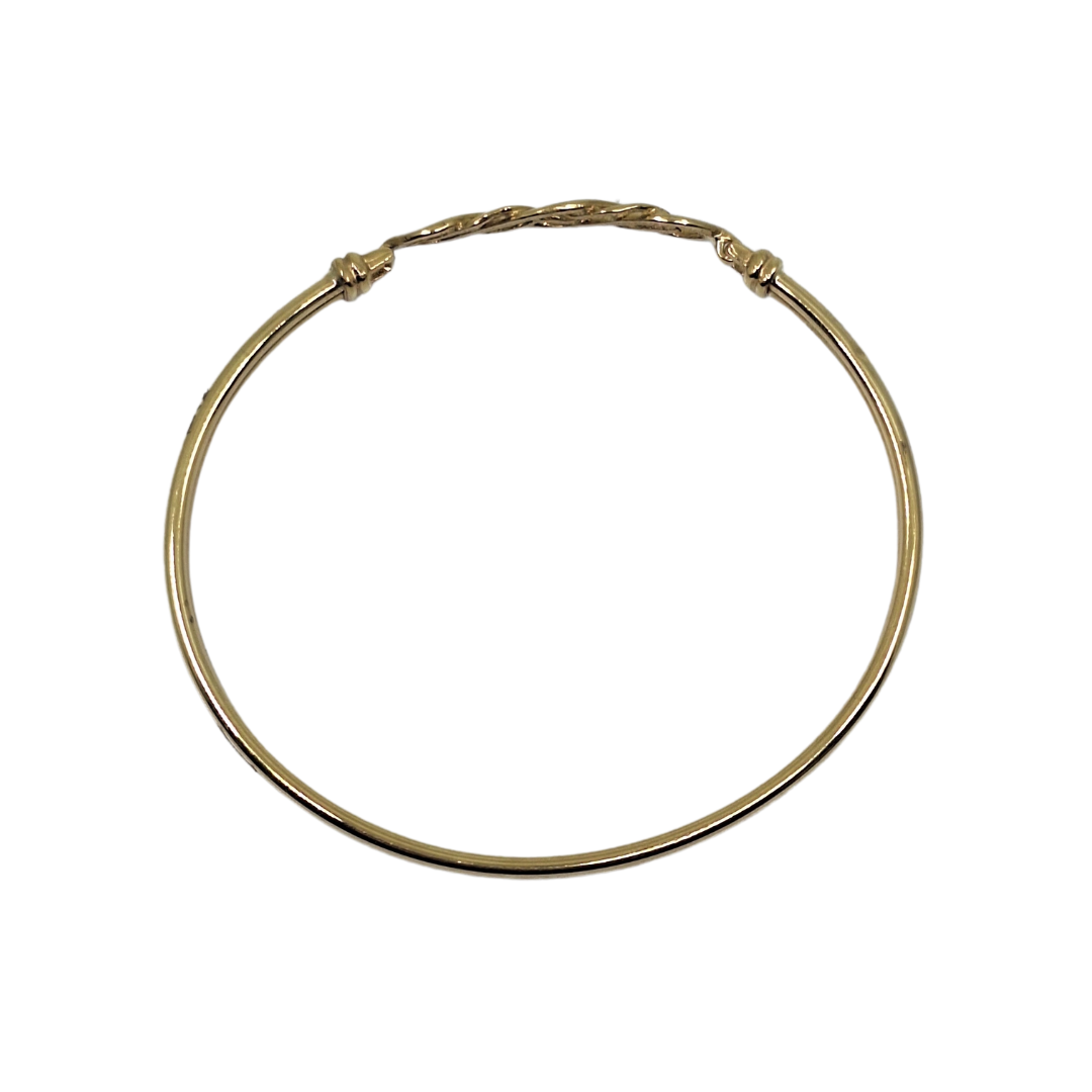 9ct Yellow Gold Celtic Bangle