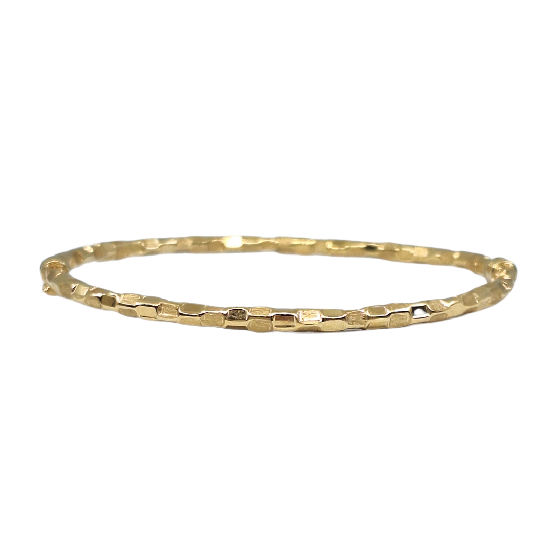 9ct Yellow Gold Hinged Bangle