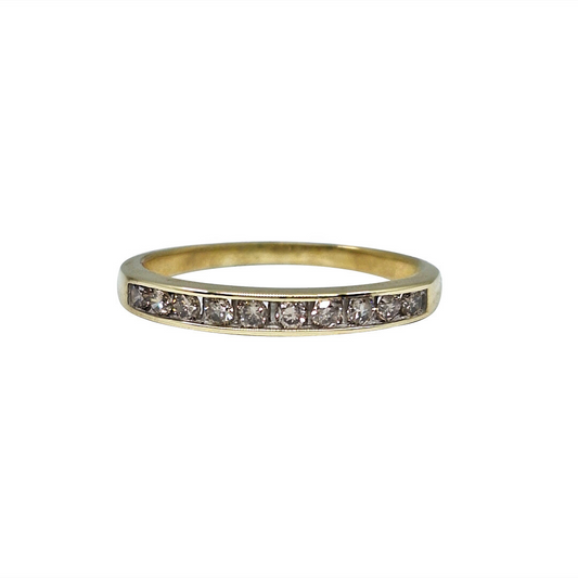 9ct Yellow Gold Diamond Eternity Ring