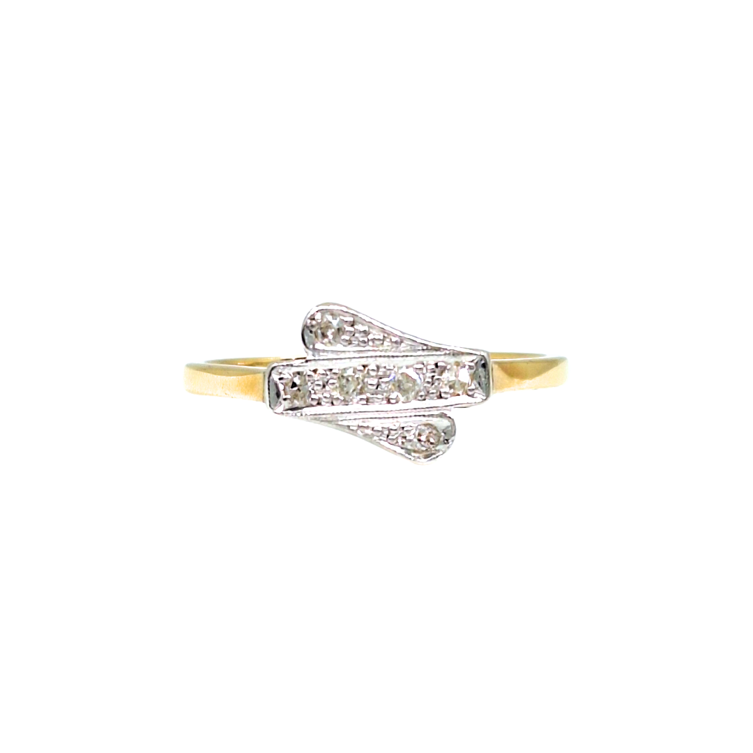 18ct Yellow Gold Diamond Dress Ring