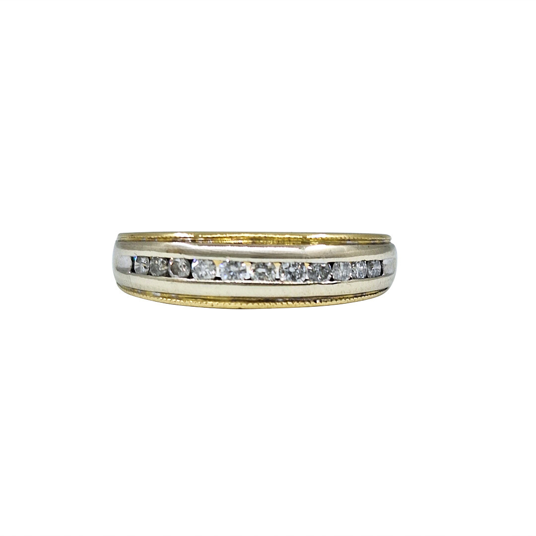 18ct Yellow & White Gold diamond Eternity Ring