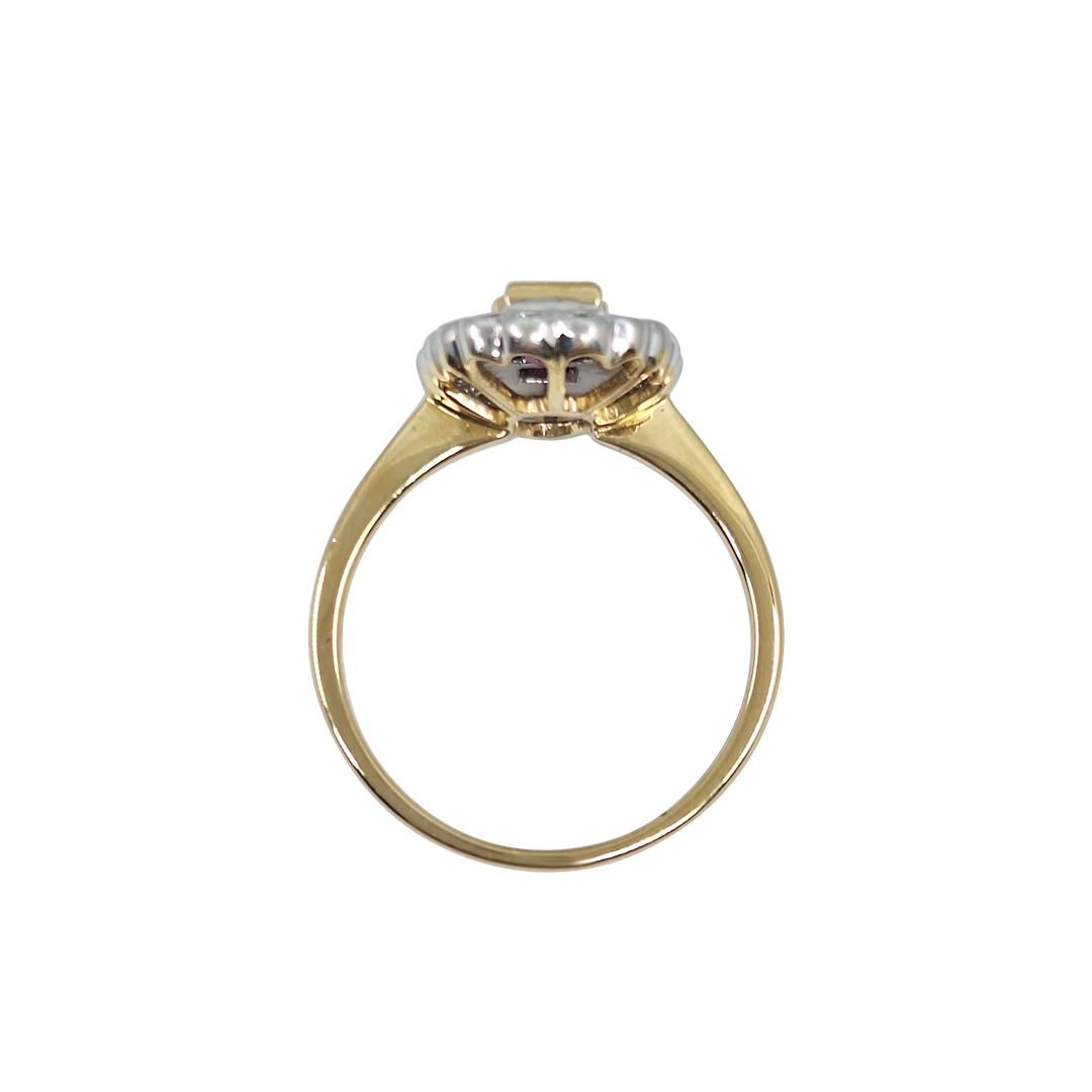 18ct Yellow Gold Ruby & Diamond Ring