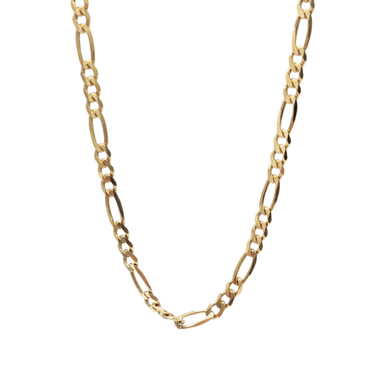 9ct Yellow Gold Figaro Chain 20"