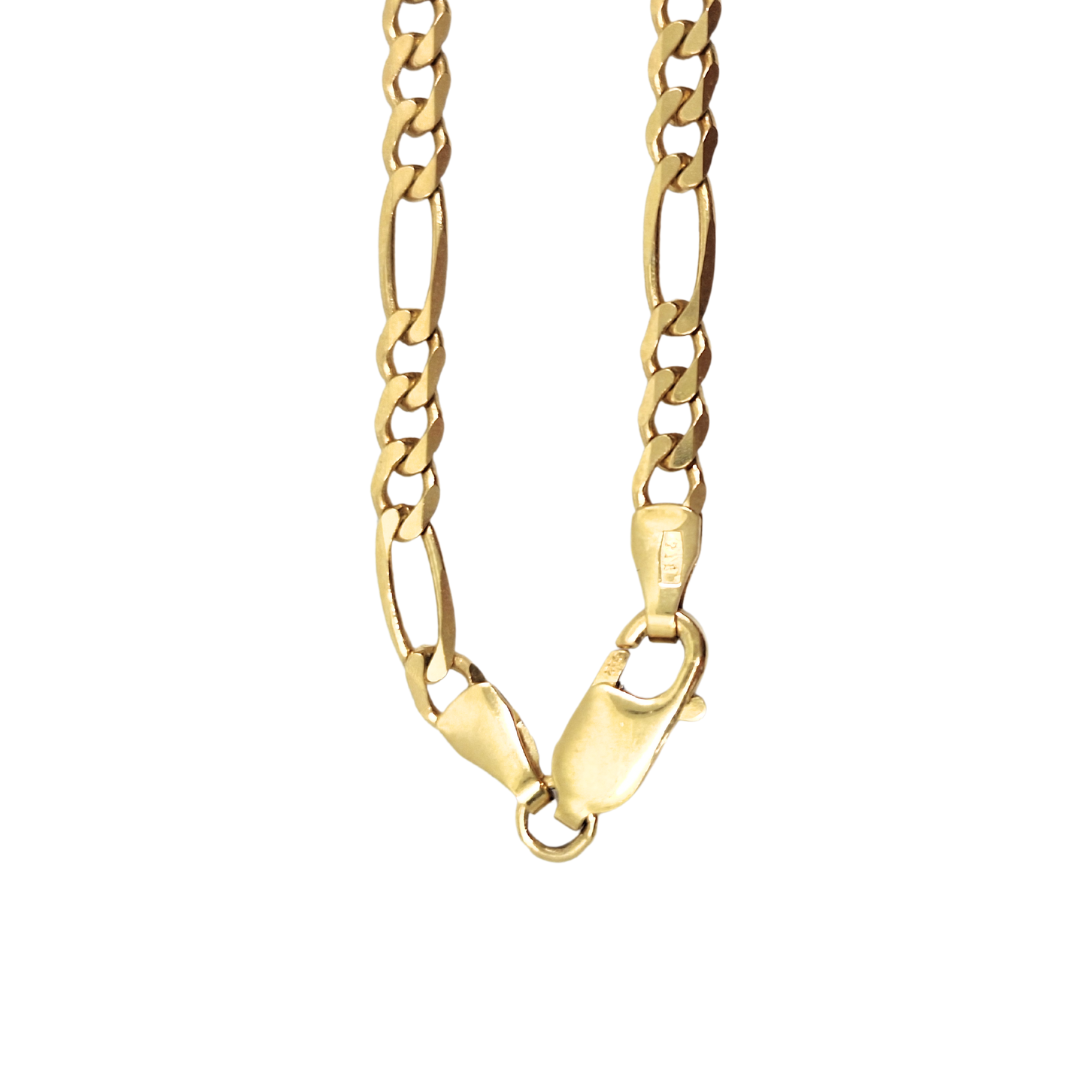 9ct Yellow Gold Figaro Chain 20"