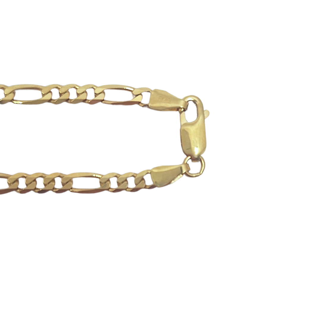 9ct Yellow Gold Figaro Chain 22"