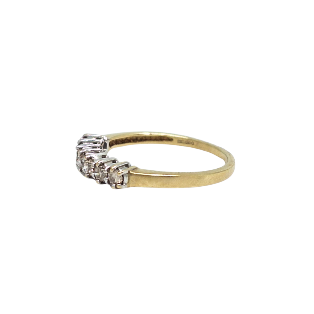9ct Yellow Gold Diamond Eternity Ring