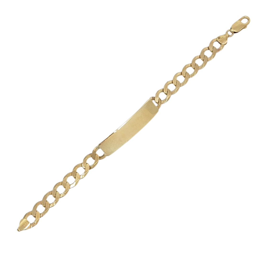 9ct Yellow Gold Identity Bracelet 7.75"