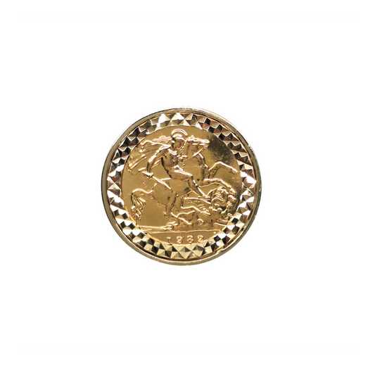 Half Sovereign & 9ct Gold Ring