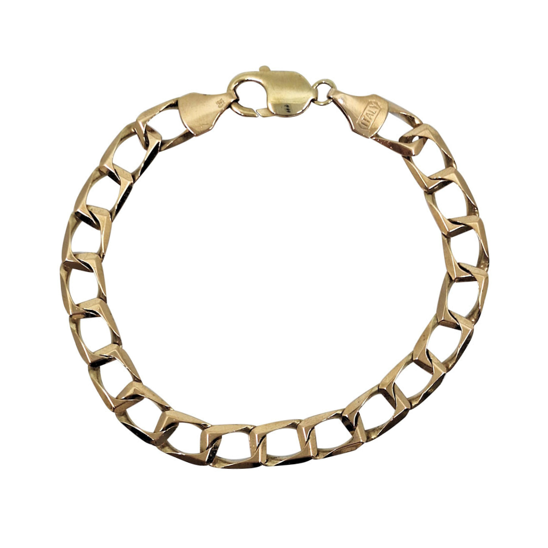 9ct Yellow Gold Curb Bracelet