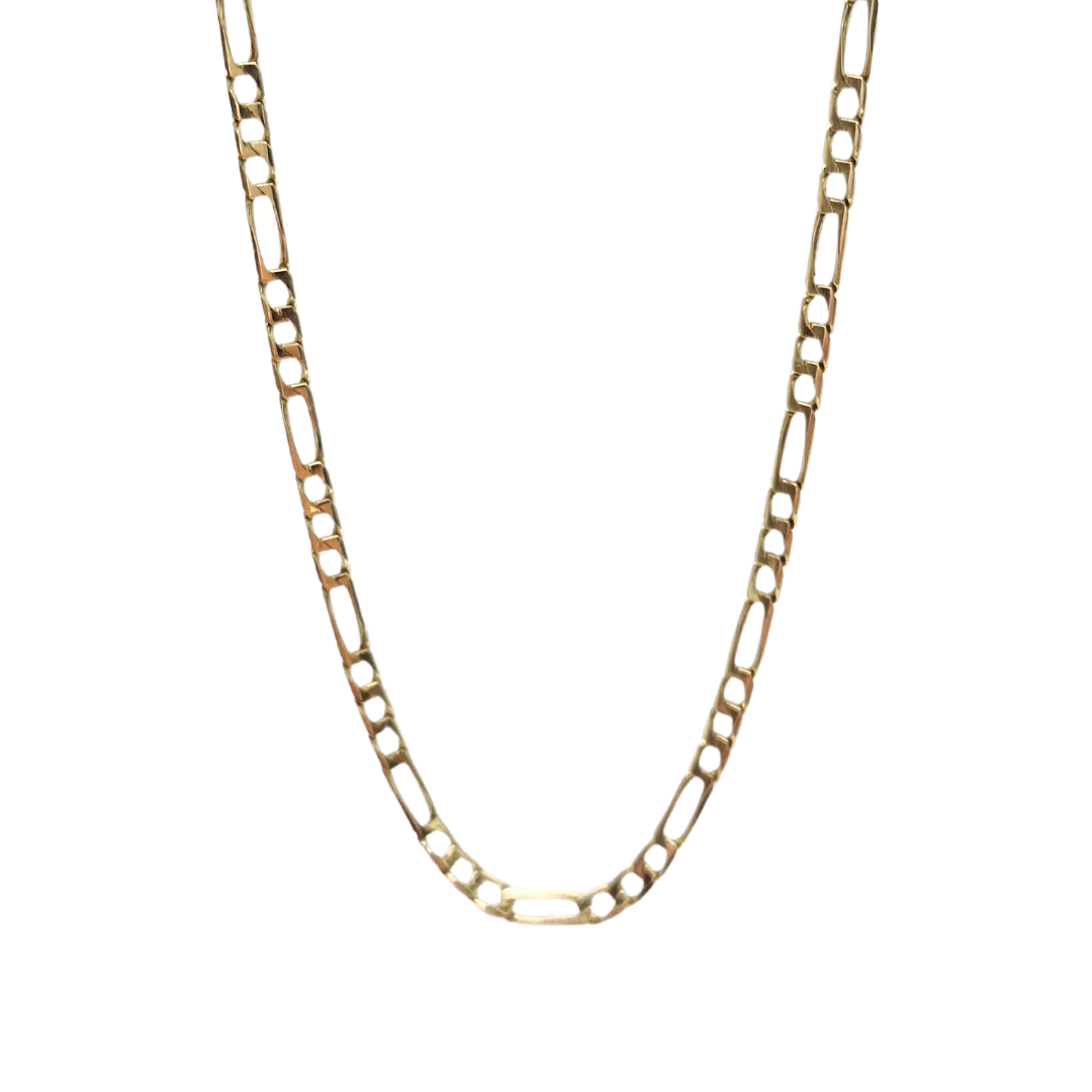 9ct Yellow Gold Figaro Chain 20"