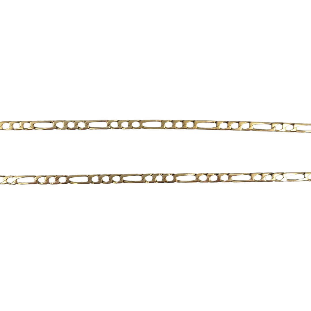 9ct Yellow Gold Figaro Chain 20"