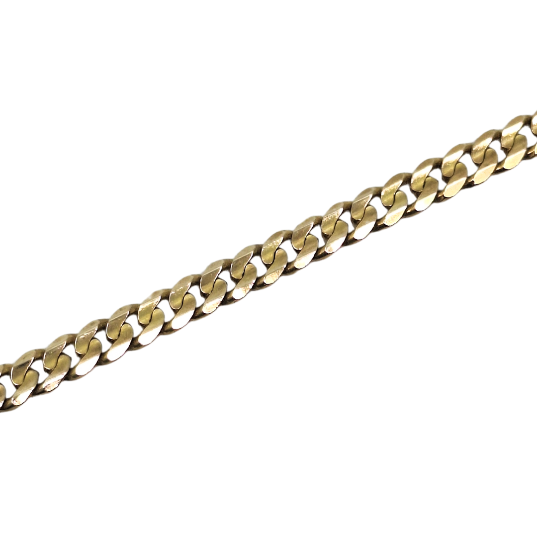 9ct Yellow Gold Curb Bracelet 7.5"