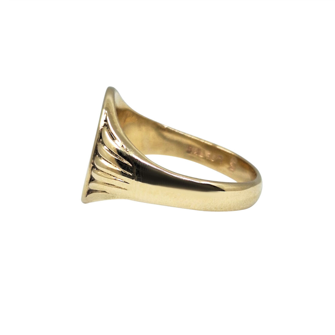 9ct Gold & Garnet Signet Ring