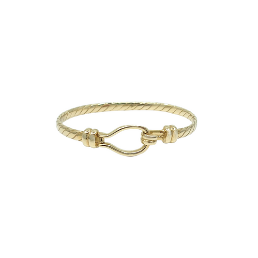 9ct Yellow Gold Baby Hook Bangle