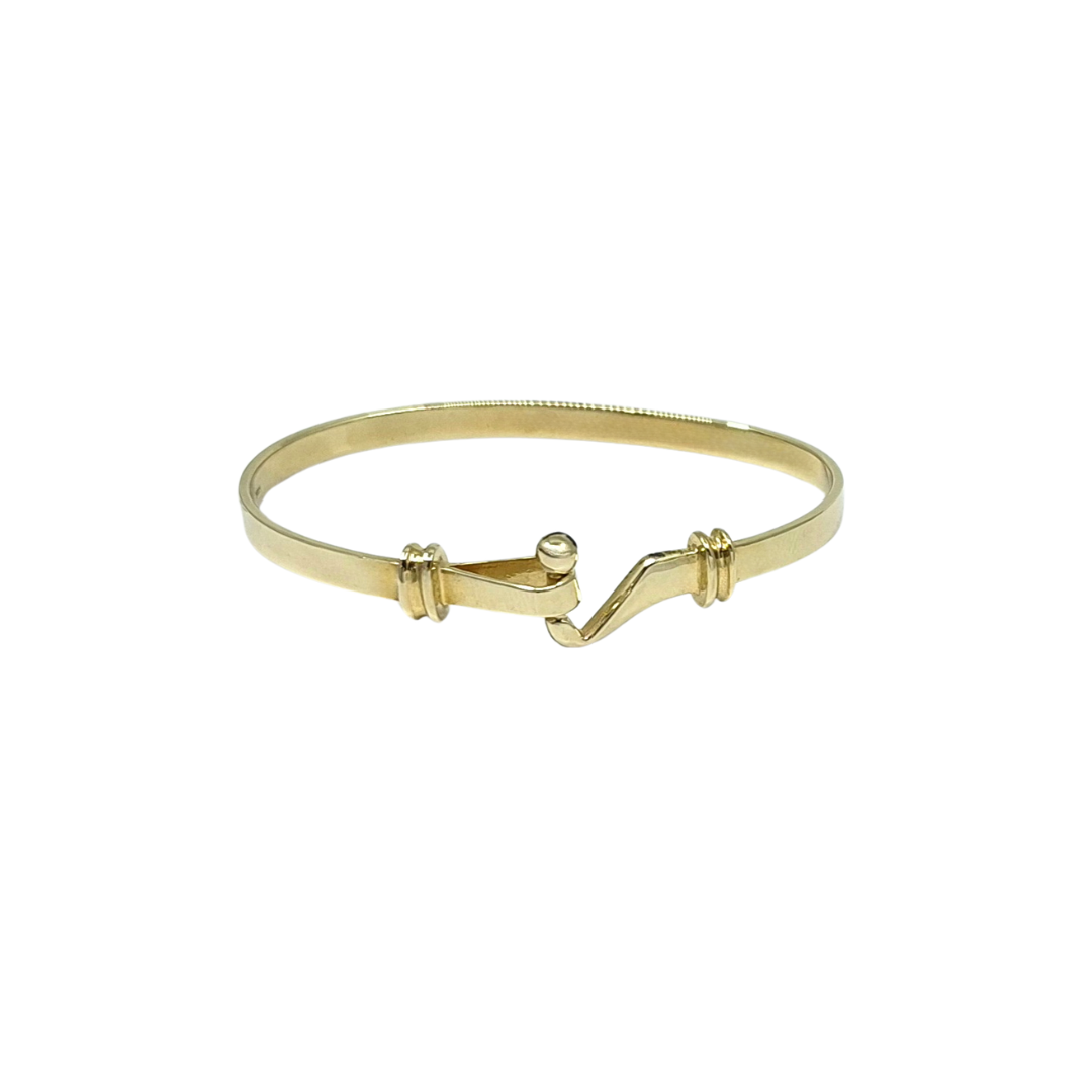 9ct Yellow Gold Baby Hook Bangle