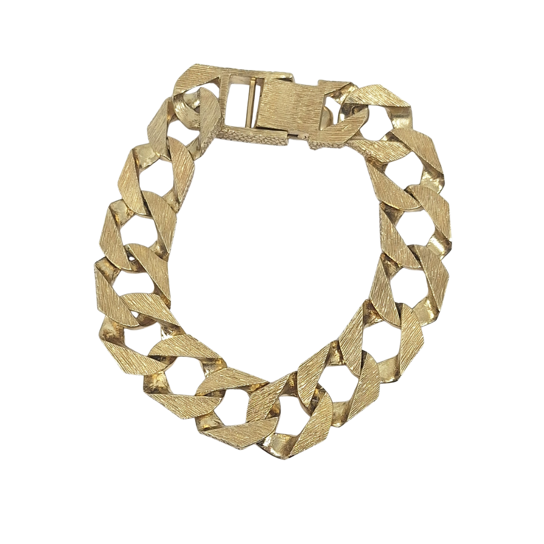 9ct Yellow Gold Chaps Bracelet 9.5"